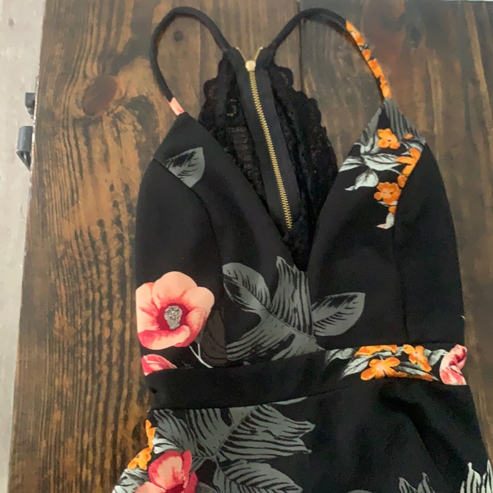 High low floral dress